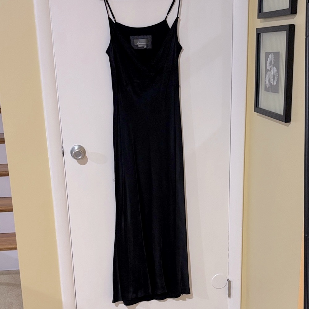 Anthropologie Elegant Black Maxi Dress